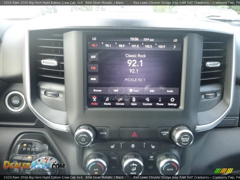 2020 Ram 1500 Big Horn Night Edition Crew Cab 4x4 Billet Silver Metallic / Black Photo #16