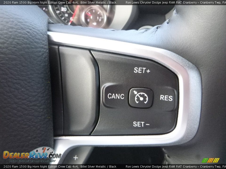 2020 Ram 1500 Big Horn Night Edition Crew Cab 4x4 Billet Silver Metallic / Black Photo #18