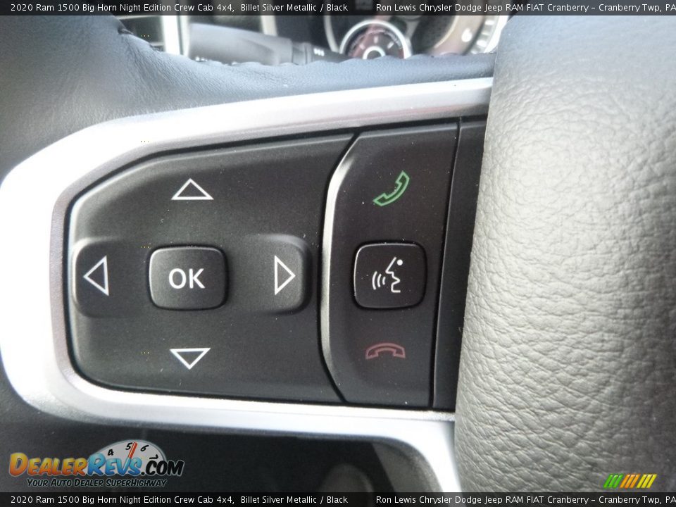 2020 Ram 1500 Big Horn Night Edition Crew Cab 4x4 Billet Silver Metallic / Black Photo #19