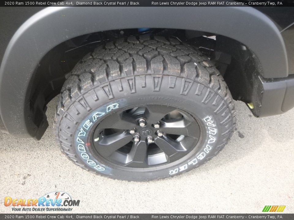 2020 Ram 1500 Rebel Crew Cab 4x4 Diamond Black Crystal Pearl / Black Photo #9