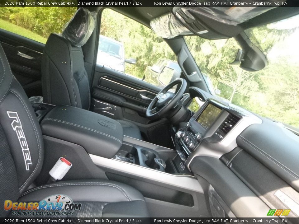2020 Ram 1500 Rebel Crew Cab 4x4 Diamond Black Crystal Pearl / Black Photo #10