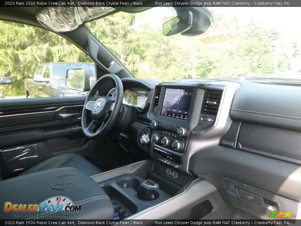 2020 Ram 1500 Rebel Crew Cab 4x4 Diamond Black Crystal Pearl / Black Photo #11