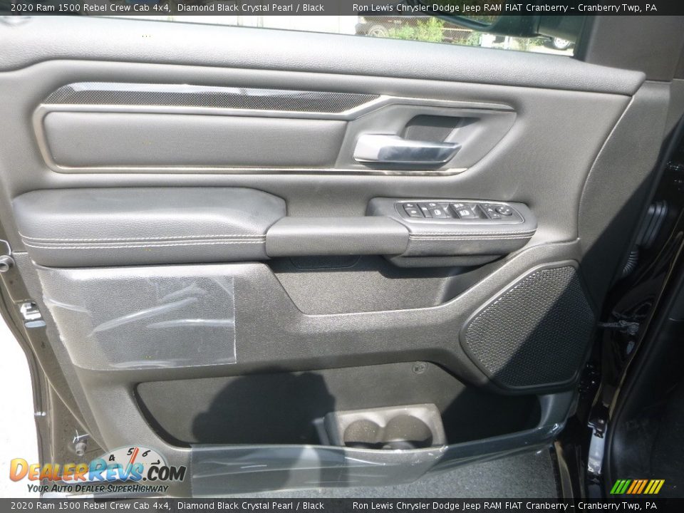 2020 Ram 1500 Rebel Crew Cab 4x4 Diamond Black Crystal Pearl / Black Photo #15