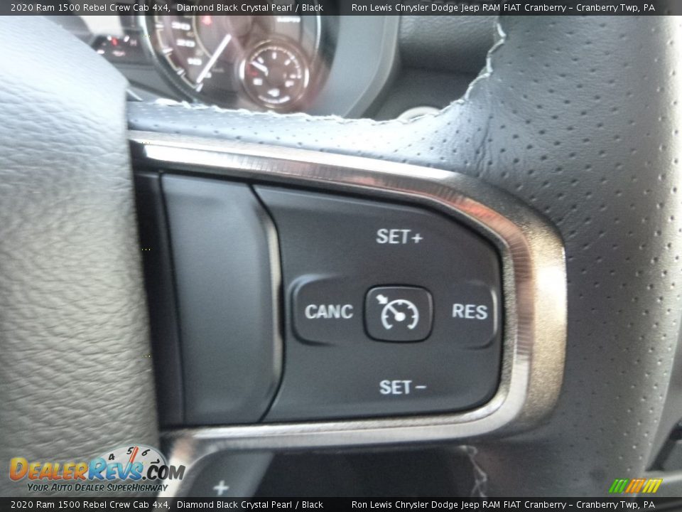 2020 Ram 1500 Rebel Crew Cab 4x4 Diamond Black Crystal Pearl / Black Photo #19