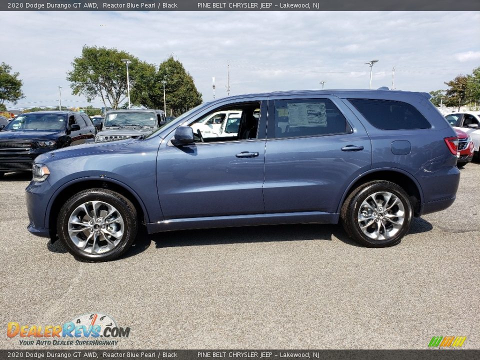 2020 Dodge Durango GT AWD Reactor Blue Pearl / Black Photo #3