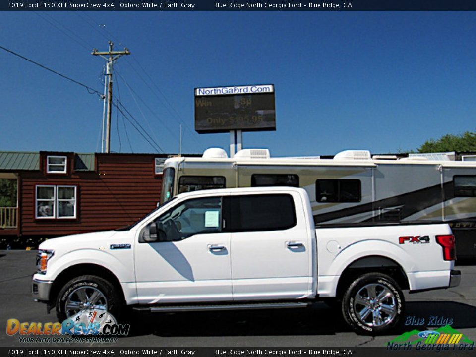 2019 Ford F150 XLT SuperCrew 4x4 Oxford White / Earth Gray Photo #2