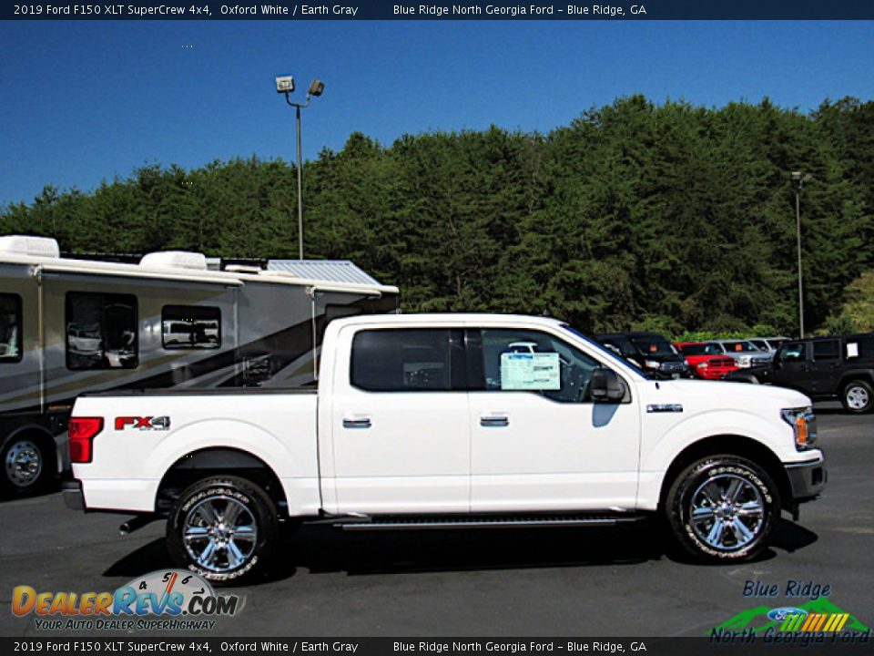 2019 Ford F150 XLT SuperCrew 4x4 Oxford White / Earth Gray Photo #6