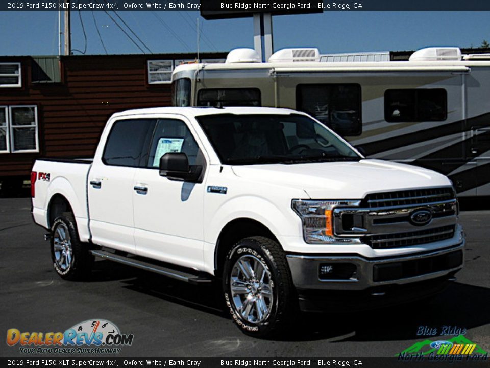 2019 Ford F150 XLT SuperCrew 4x4 Oxford White / Earth Gray Photo #7