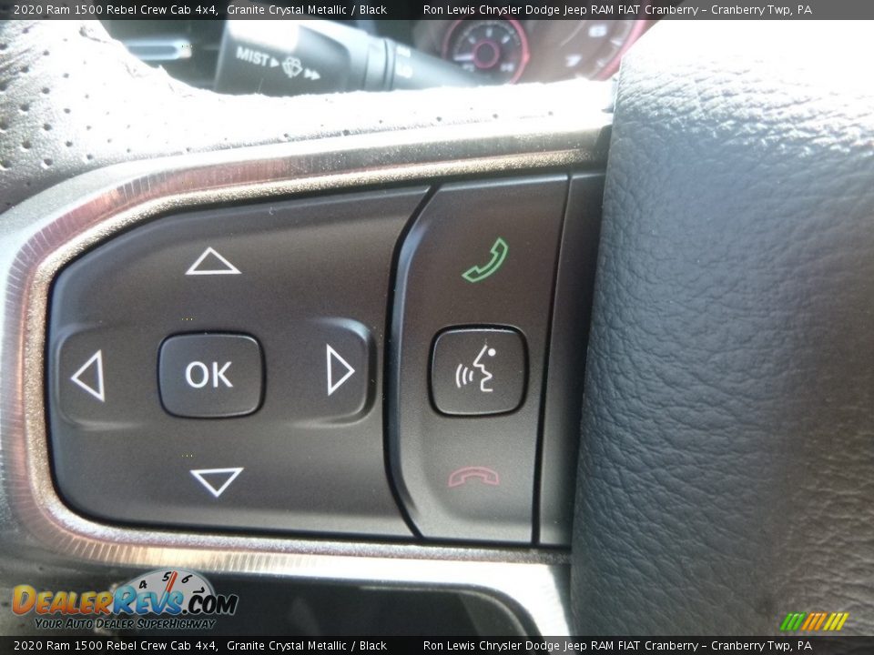 2020 Ram 1500 Rebel Crew Cab 4x4 Granite Crystal Metallic / Black Photo #18