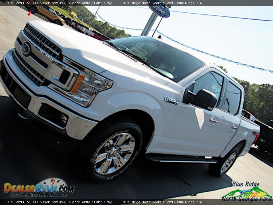 2019 Ford F150 XLT SuperCrew 4x4 Oxford White / Earth Gray Photo #34
