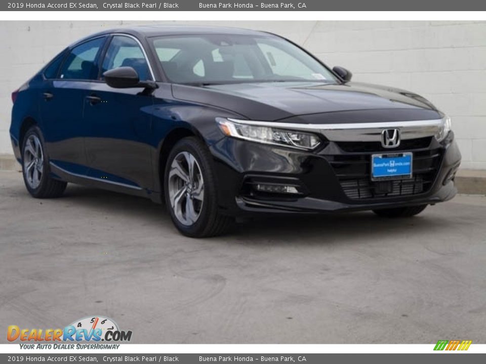 2019 Honda Accord EX Sedan Crystal Black Pearl / Black Photo #1