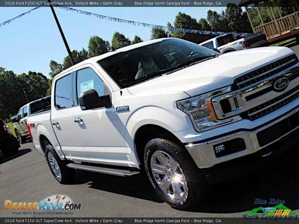 2019 Ford F150 XLT SuperCrew 4x4 Oxford White / Earth Gray Photo #35
