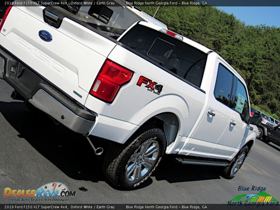2019 Ford F150 XLT SuperCrew 4x4 Oxford White / Earth Gray Photo #36