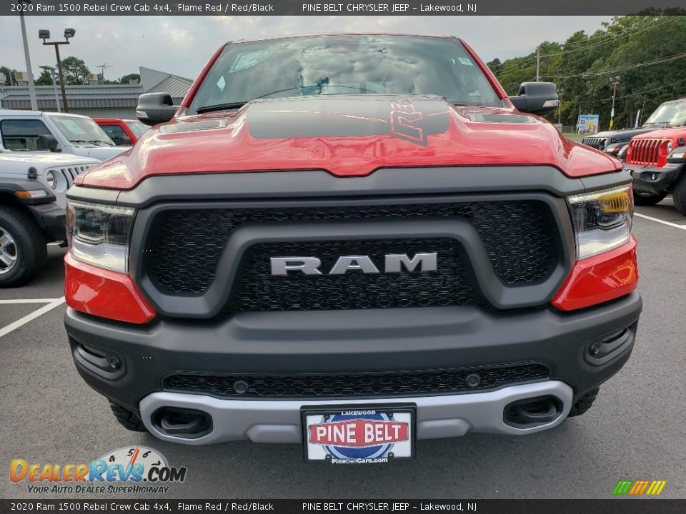 2020 Ram 1500 Rebel Crew Cab 4x4 Flame Red / Red/Black Photo #2