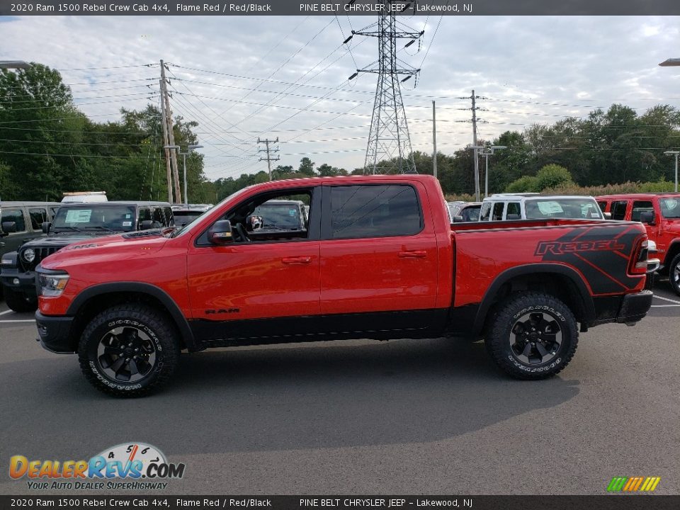 2020 Ram 1500 Rebel Crew Cab 4x4 Flame Red / Red/Black Photo #3