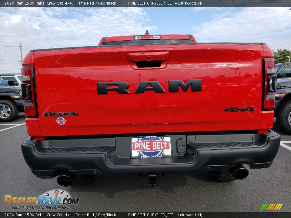 2020 Ram 1500 Rebel Crew Cab 4x4 Flame Red / Red/Black Photo #5