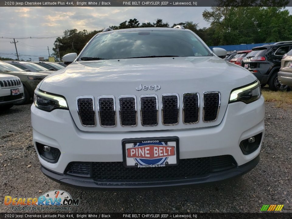 2020 Jeep Cherokee Latitude Plus 4x4 Bright White / Black Photo #2