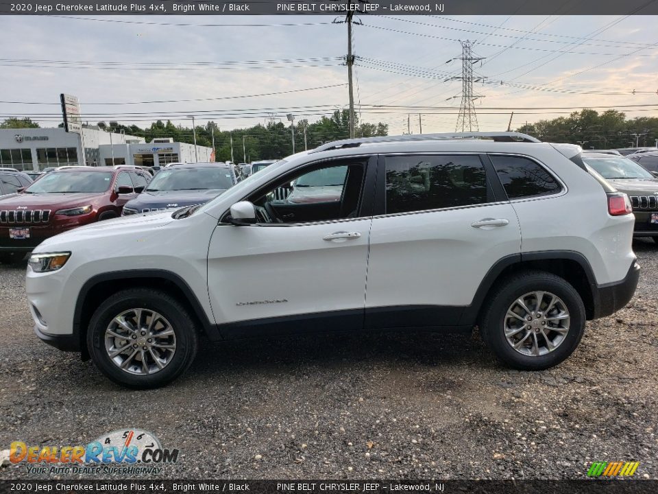 2020 Jeep Cherokee Latitude Plus 4x4 Bright White / Black Photo #3