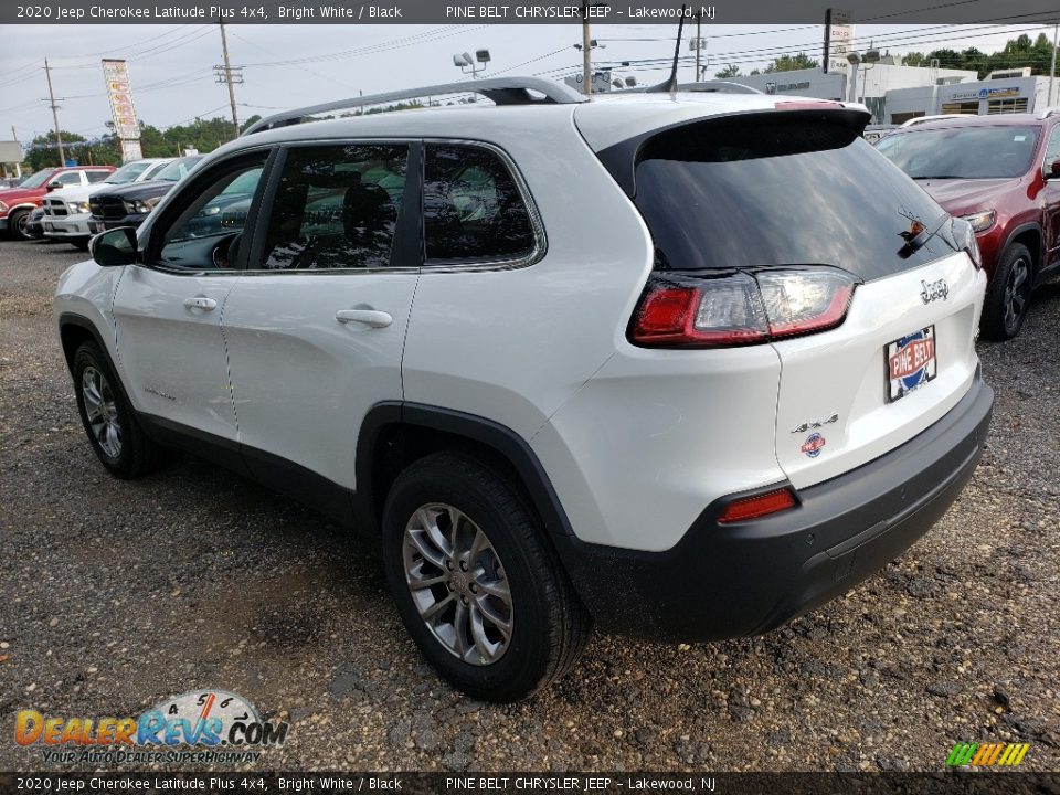 2020 Jeep Cherokee Latitude Plus 4x4 Bright White / Black Photo #4