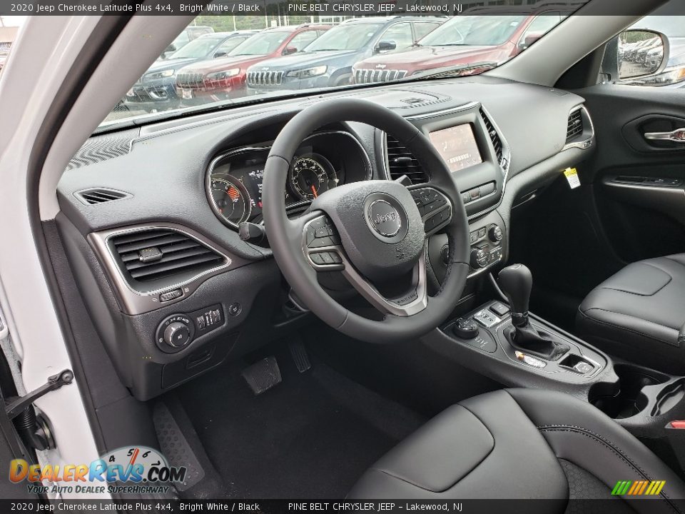 2020 Jeep Cherokee Latitude Plus 4x4 Bright White / Black Photo #7