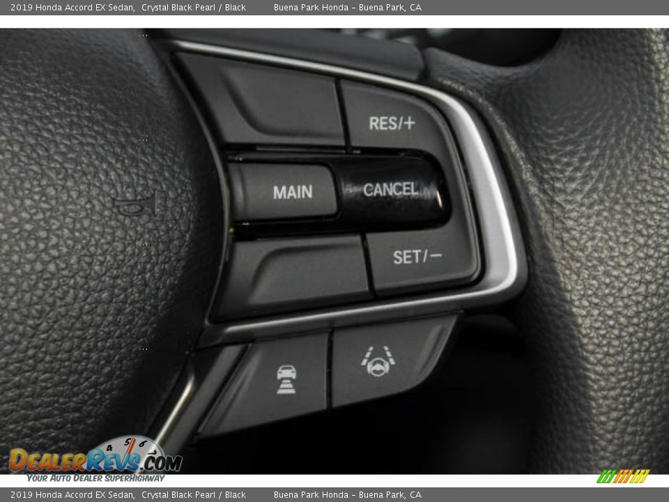 2019 Honda Accord EX Sedan Crystal Black Pearl / Black Photo #27