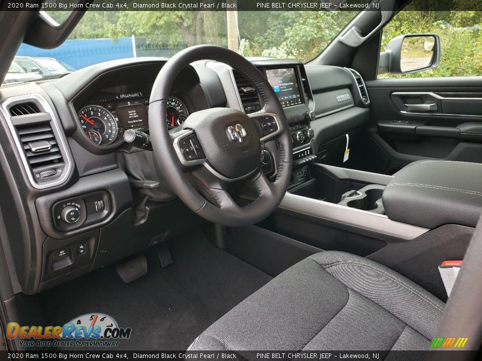 2020 Ram 1500 Big Horn Crew Cab 4x4 Diamond Black Crystal Pearl / Black Photo #7