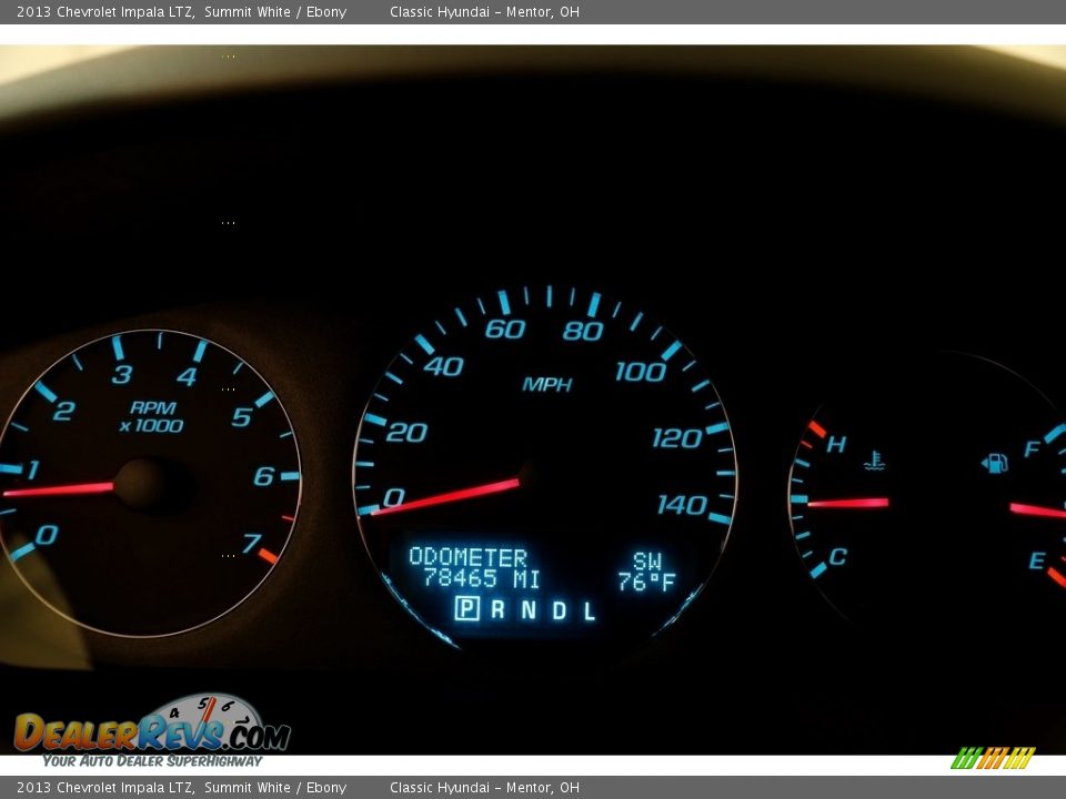 2013 Chevrolet Impala LTZ Summit White / Ebony Photo #7