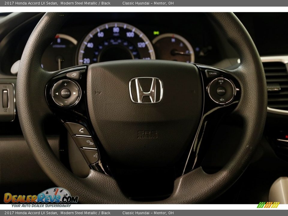 2017 Honda Accord LX Sedan Modern Steel Metallic / Black Photo #7