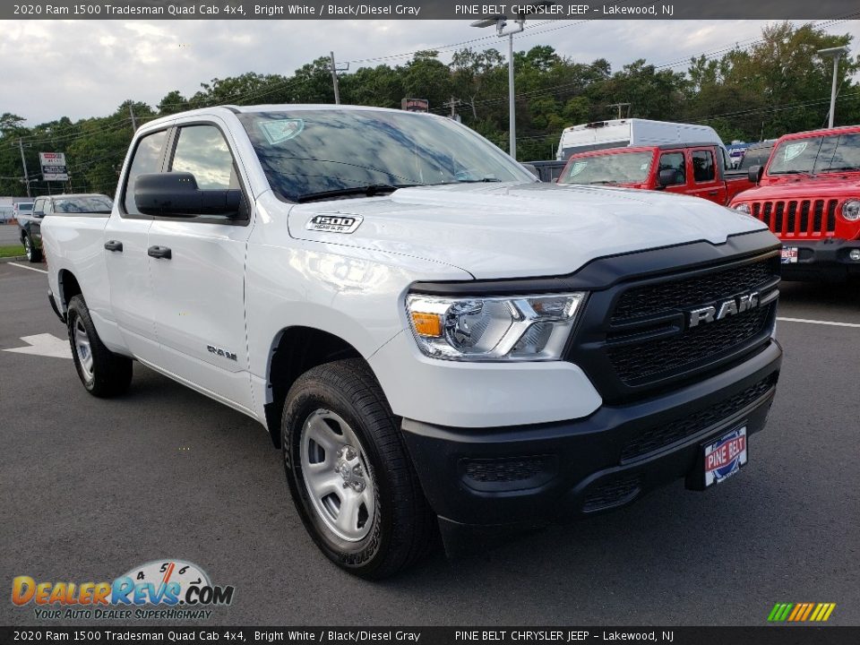 Front 3/4 View of 2020 Ram 1500 Tradesman Quad Cab 4x4 Photo #1