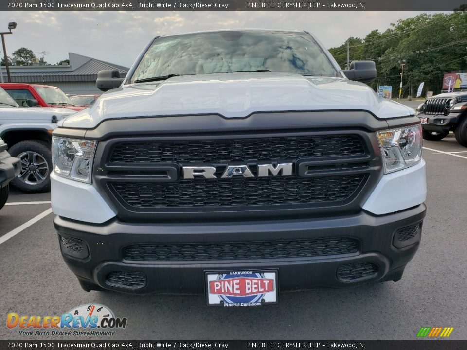 2020 Ram 1500 Tradesman Quad Cab 4x4 Bright White / Black/Diesel Gray Photo #2