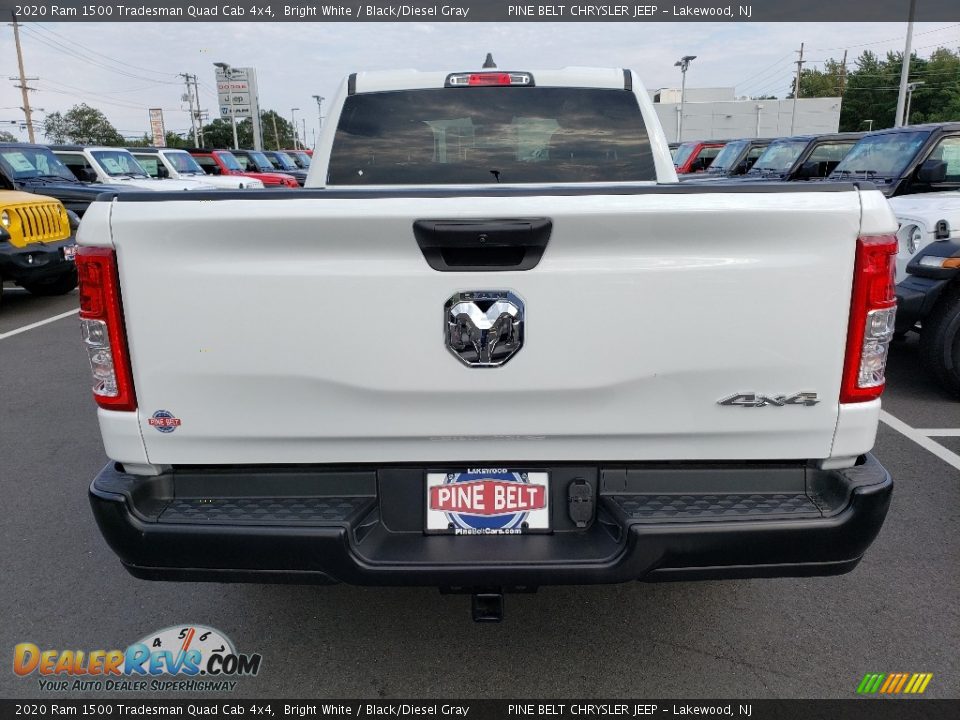 2020 Ram 1500 Tradesman Quad Cab 4x4 Bright White / Black/Diesel Gray Photo #5