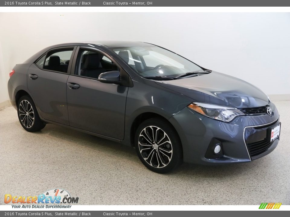 2016 Toyota Corolla S Plus Slate Metallic / Black Photo #1