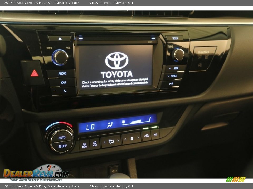 2016 Toyota Corolla S Plus Slate Metallic / Black Photo #9