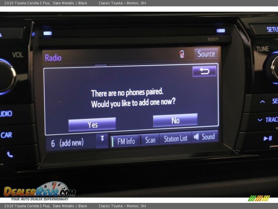 2016 Toyota Corolla S Plus Slate Metallic / Black Photo #11