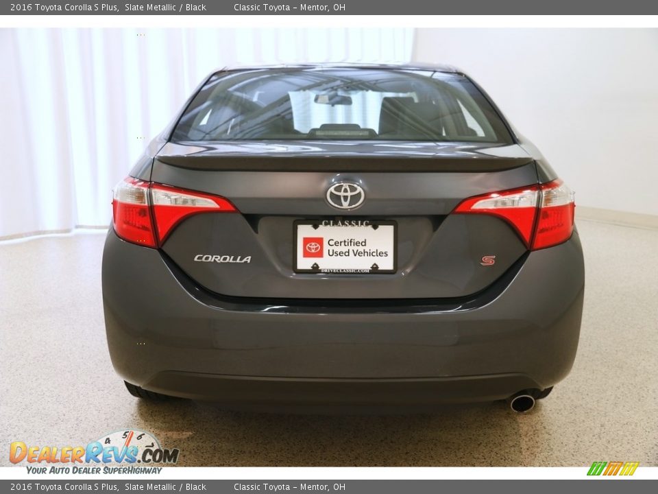 2016 Toyota Corolla S Plus Slate Metallic / Black Photo #16