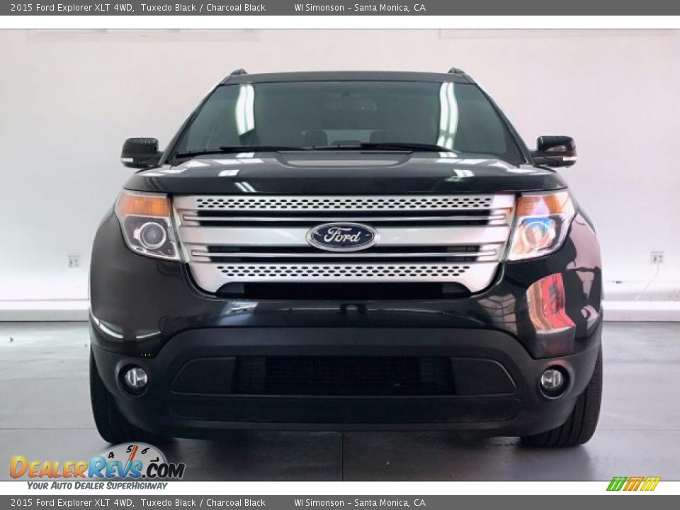 2015 Ford Explorer XLT 4WD Tuxedo Black / Charcoal Black Photo #2