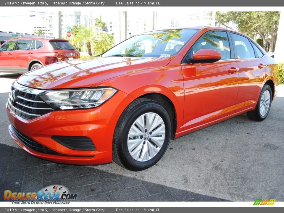 2019 Volkswagen Jetta S Habanero Orange / Storm Gray Photo #5