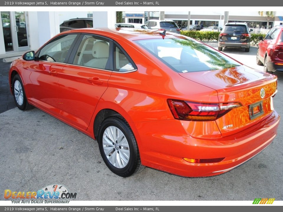 2019 Volkswagen Jetta S Habanero Orange / Storm Gray Photo #6