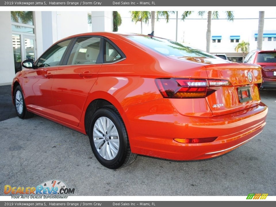2019 Volkswagen Jetta S Habanero Orange / Storm Gray Photo #7