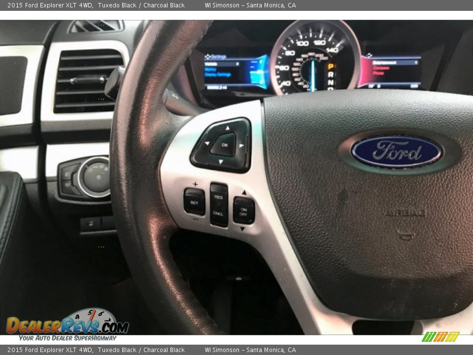 2015 Ford Explorer XLT 4WD Tuxedo Black / Charcoal Black Photo #18