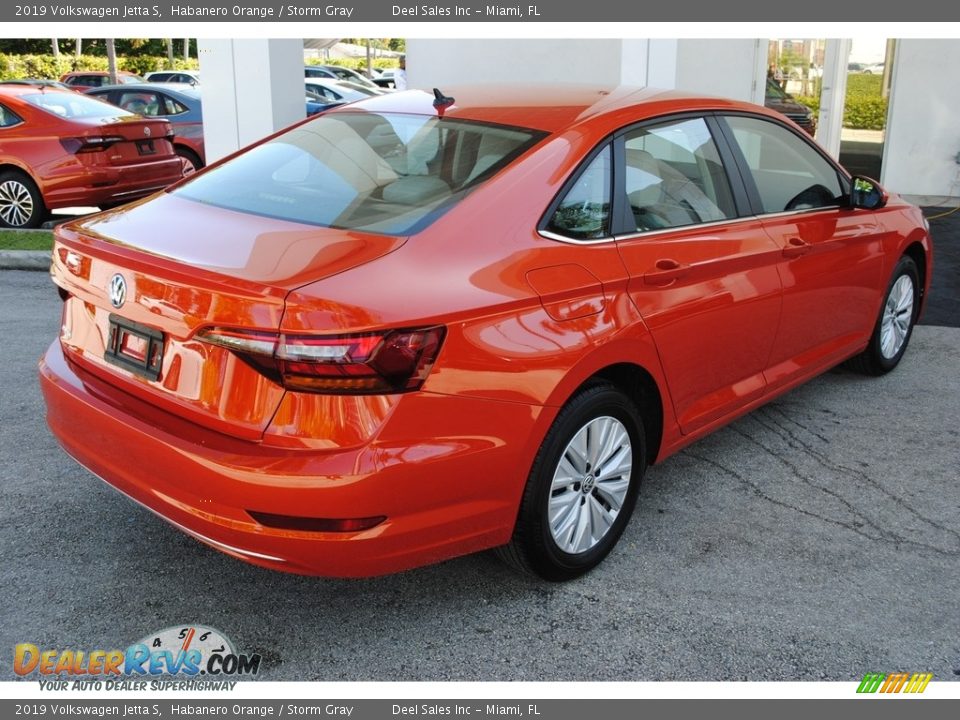 2019 Volkswagen Jetta S Habanero Orange / Storm Gray Photo #9