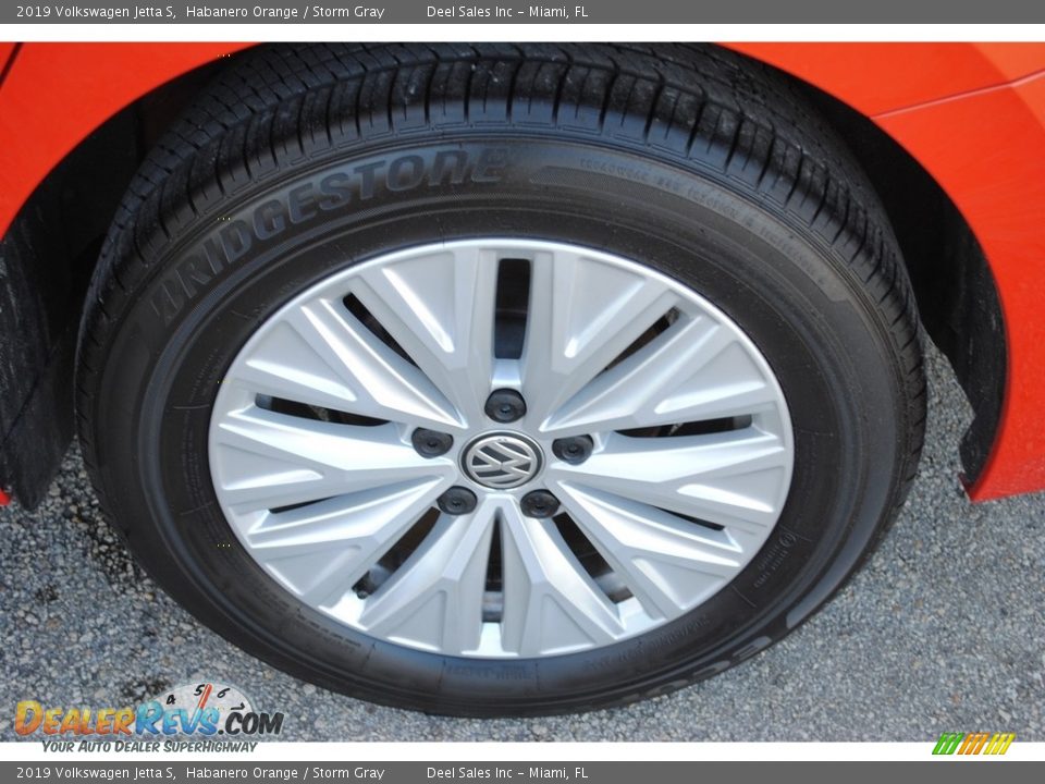 2019 Volkswagen Jetta S Habanero Orange / Storm Gray Photo #10