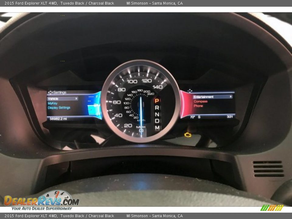 2015 Ford Explorer XLT 4WD Tuxedo Black / Charcoal Black Photo #20