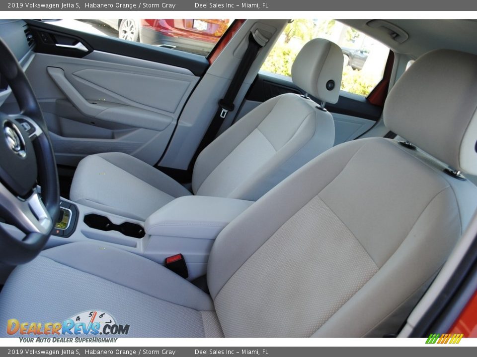 2019 Volkswagen Jetta S Habanero Orange / Storm Gray Photo #13