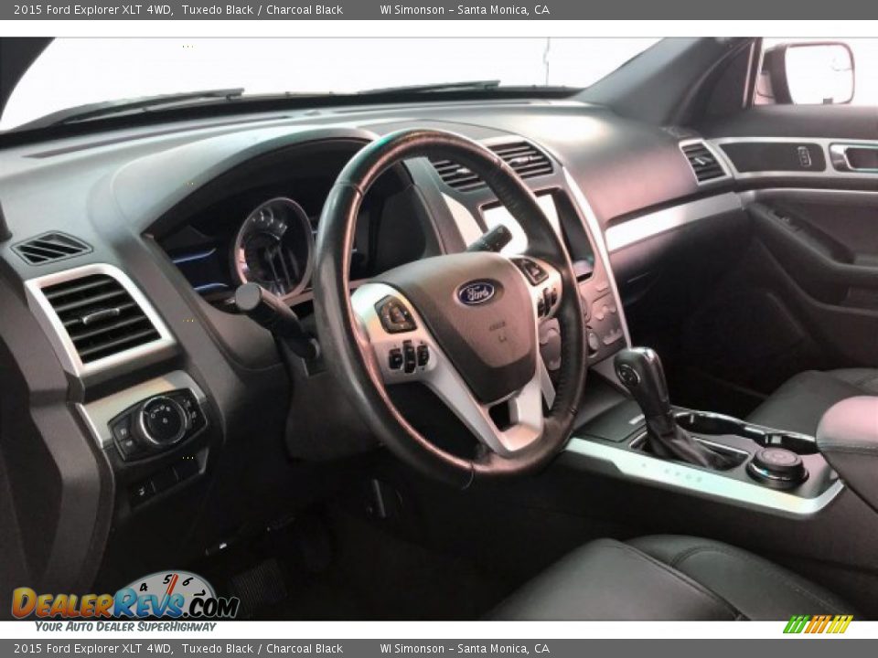 2015 Ford Explorer XLT 4WD Tuxedo Black / Charcoal Black Photo #22