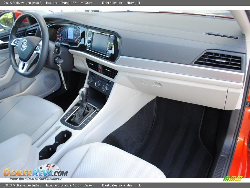 2019 Volkswagen Jetta S Habanero Orange / Storm Gray Photo #16