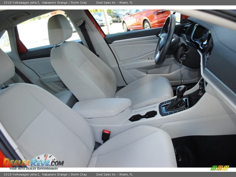 2019 Volkswagen Jetta S Habanero Orange / Storm Gray Photo #17