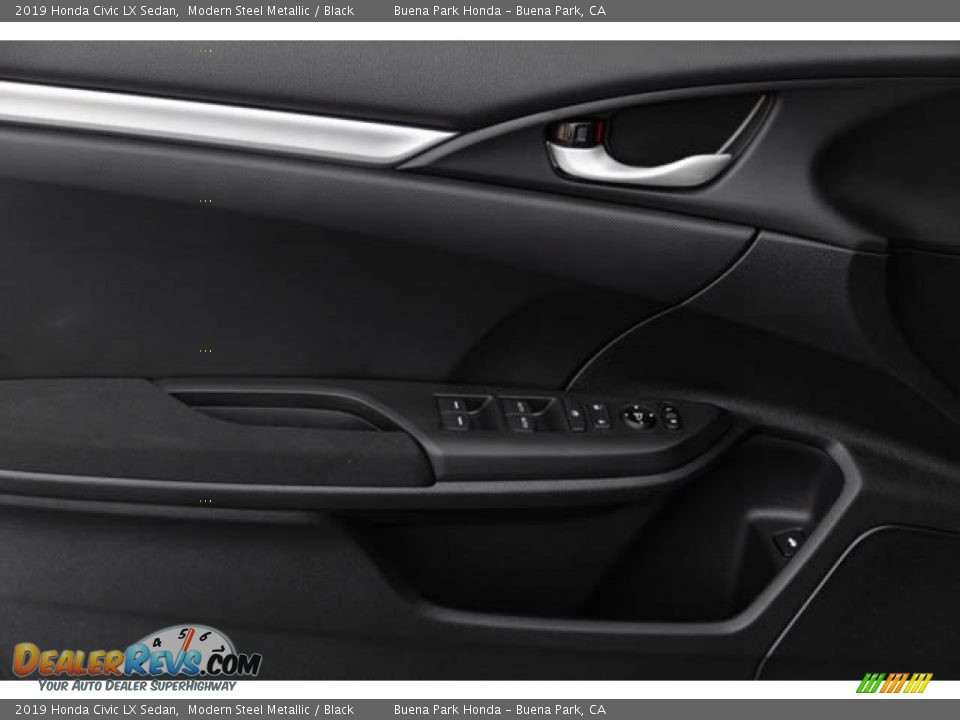 2019 Honda Civic LX Sedan Modern Steel Metallic / Black Photo #32