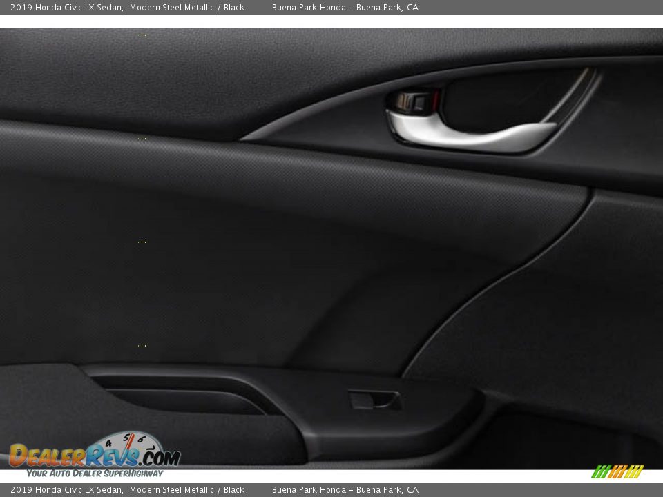 2019 Honda Civic LX Sedan Modern Steel Metallic / Black Photo #34