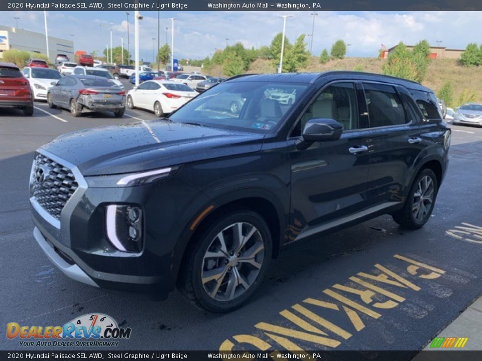 2020 Hyundai Palisade SEL AWD Steel Graphite / Light Beige Photo #7
